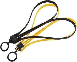 Esposas con cremallera y doble flexión, color amarillo y negro (1 juego/2 piezas) y práctica