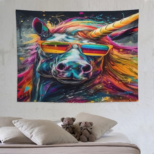 Tapisserie cheval PAZZK decoration pour habiller un grand mur vide