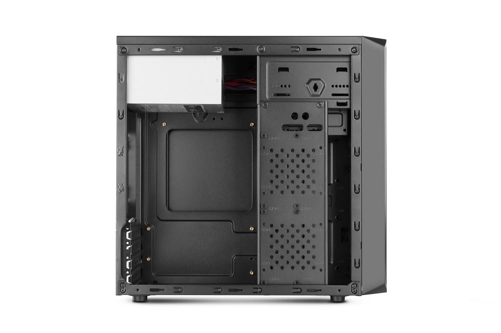 NOX Xtreme Products LITE030 - Caja PC, Frontal con Acabado Cepillado, Capacidad hasta 3 Ventiladores, Compatible con Placas Micro ATX y Mini ITX, Color Negro