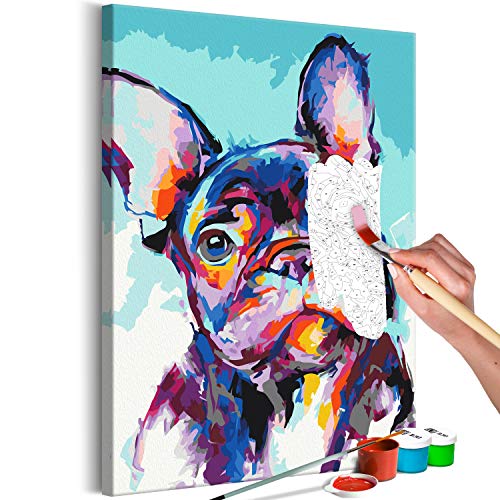 PRONTA TELA INTELAIATA – PRONTO DA APPENDERE: la tela è già allungata su un telaio in legno massello e fissata da graffette. Non sono necessari gli ulteriori cornici: se dipingi i lati con i colori acrilici, la Tua immagine ottiene un look moderno e alla moda