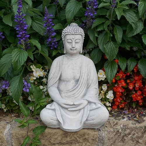 Herrlicher Buddha aus Steinguss - 5