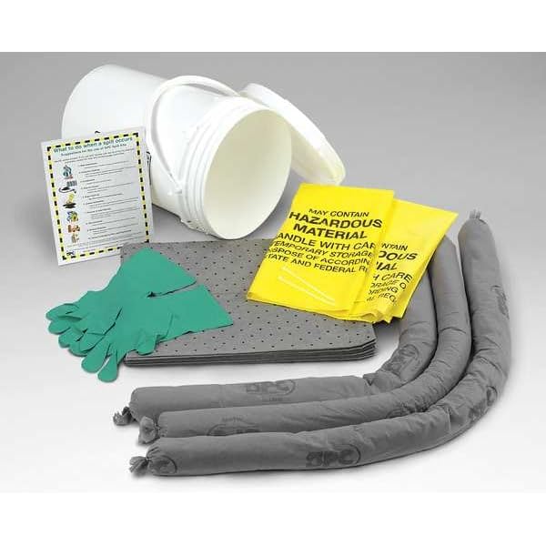 Image of Brady SPC SKA-BKT Allwik 6.5 Gallon Universal Class Spill Bucket, 18 in H x 14 in Dia, Gray
