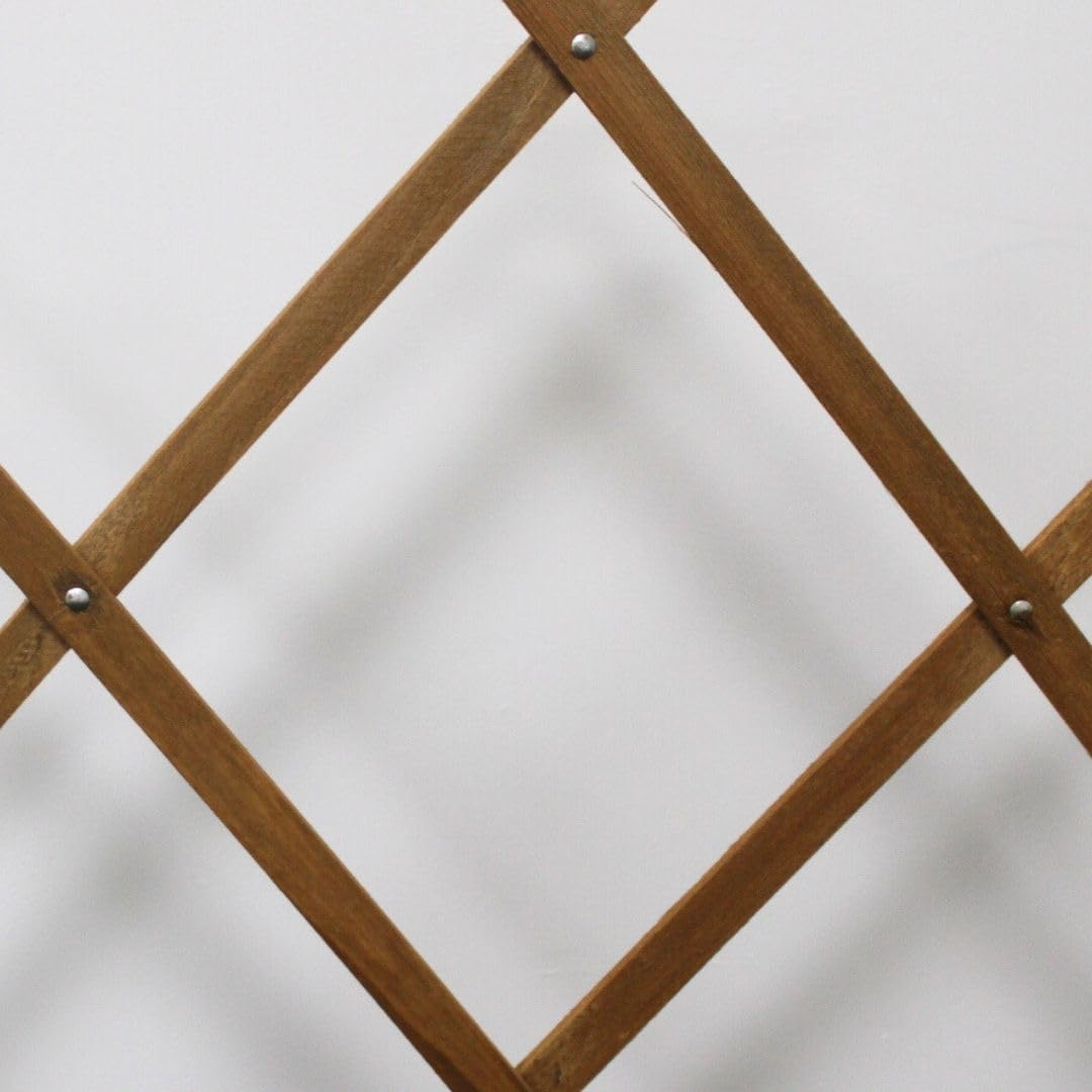 Celosía Extensible de Madera Elegante en Blanco - Decoración Versátil y Duradera para Jardín y Hogar (0,5X1,5M, Madera) — view 5