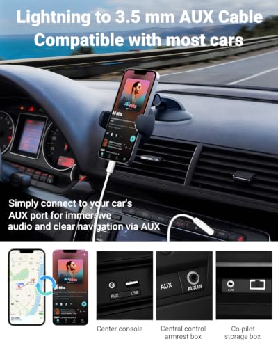 Seulliya MFi Certified Lightning Aux Cable