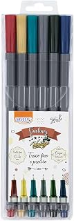 Marcador Fine Liner 0.4mm Vintage Blister com 6 Unidades, BRW