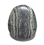 KRIO - Bolotie aus Silberauge / Serpentin an 8 fach geflochtener Schmuckkordel Ø 4 mm ca 98 cm lang