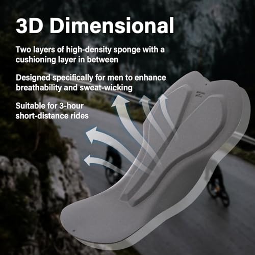 Image of Santic Cycling Bib Shorts Bib Pants Bike Shorts Men Cycle Pants Cycling Pants Men's Summer Bicycle 3D Sponge Padded