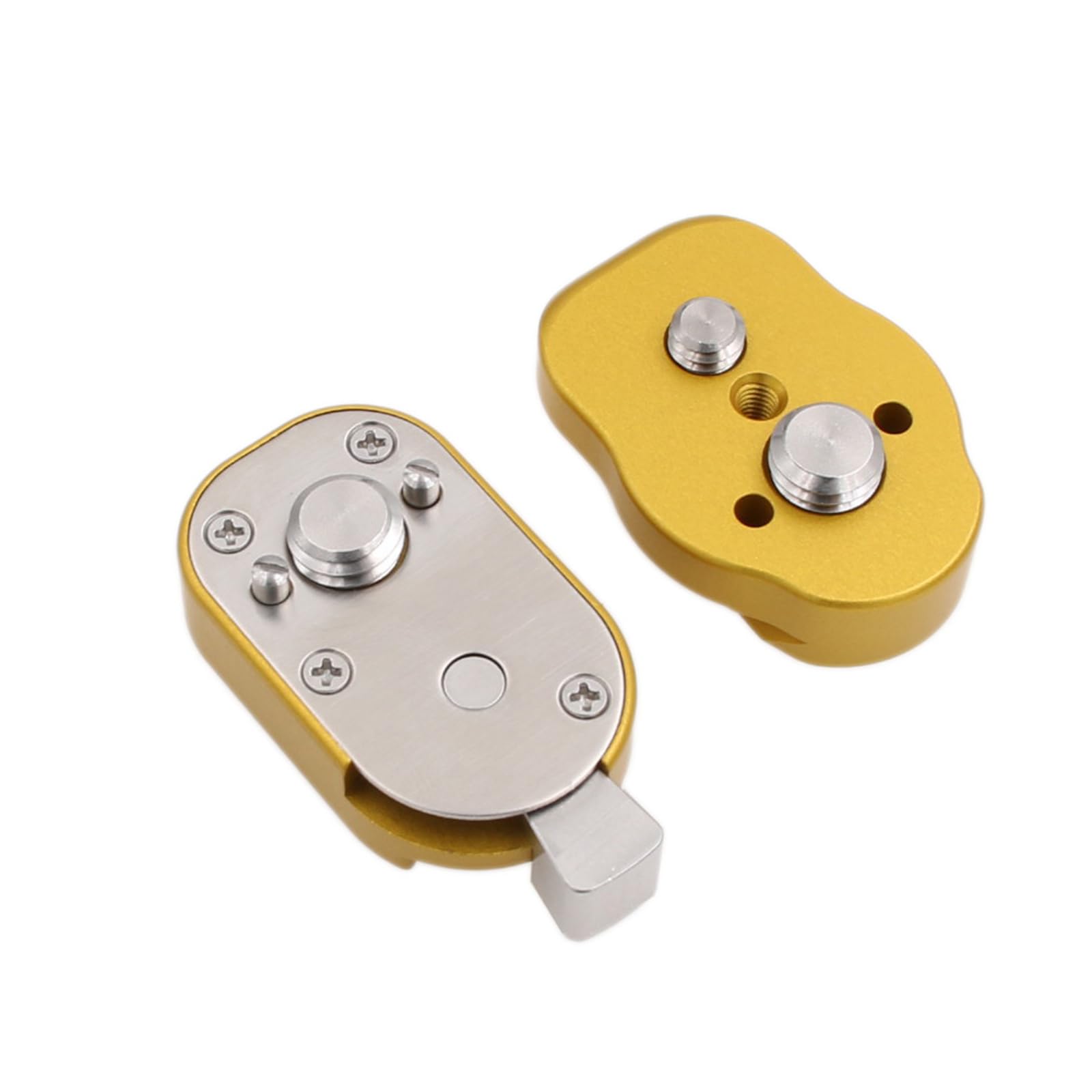 HangTon Quick Release Lock Mount Plate Bracket for ARRI RED Camera Monitor Wireless Focus Motor 3/8" 1/4 Screw (Yellow)