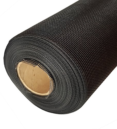 Preisvergleich Produktbild TESO Insektenschutz Gaze - Fliegengitter - Schutz gegen Mücken - Durchsichtiges Fiberglasgewebe, UV-beständig, Meterware, Breite 100 cm, schwarz, 7,90 / m²