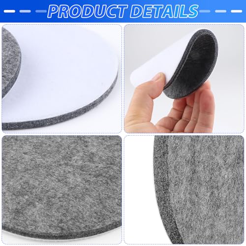 LongZYU 6 Stück Polierfilz 150mm Polierscheibe für Bosch Exzenterschleifer Polierpad Filz Glas Auto Polierpads Klett Filz Pad Polieren Polierkissen für Holz Marmor Metall