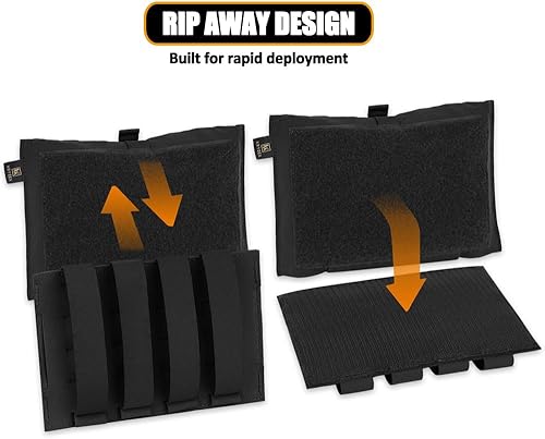 Miniatura 5 de KRYDEX Tactical IFAK - Bolsa elástica para soplar, bolsa médica de primeros auxilios con MOLLE y correa para cinturón