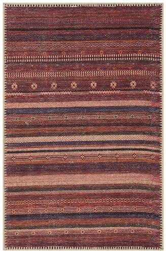 Keen Home Design Machine Washable Area Rugs with Non-slip Backing, Ideal for Hallway, Living Room, Bedroom, Kitchen and Laundry Room, Vintage Moroccan and Low Pile Rug (2' x 3') - Image 3