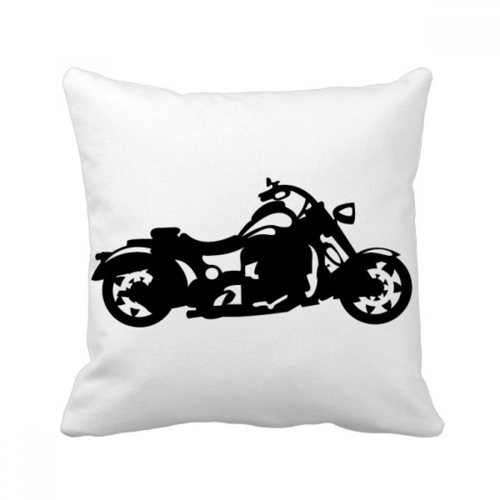 Coussin carré noir moto mécanique pour décorer le canapé du salon