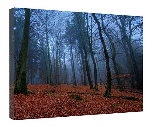 Impression sur toile d'automne encadrée en bois 40x50 cm pour salon