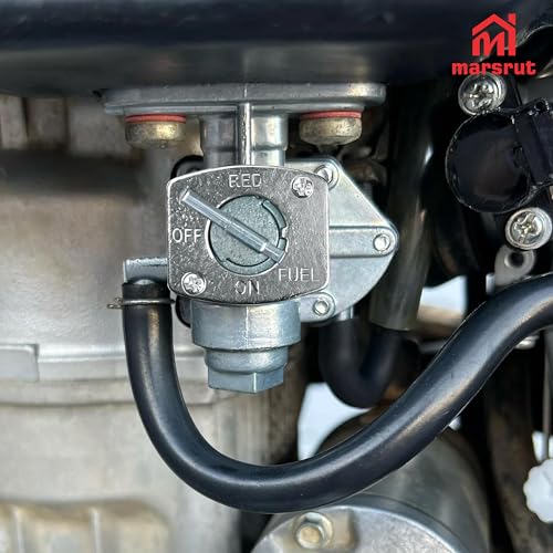Image of Fuel Valve Petcock Compatible with Kawasaki KLX125, SUZUKI DRZ 125 DRZ125 2003-2007, Upgraded Assembly Replacement Part, Fuel Tank Petcock Shut Off Valve Switch