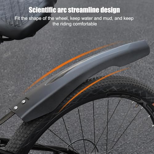 Guardabarros de ciclismo y protector contra salpicaduras de neumáticos traseros amplio 2