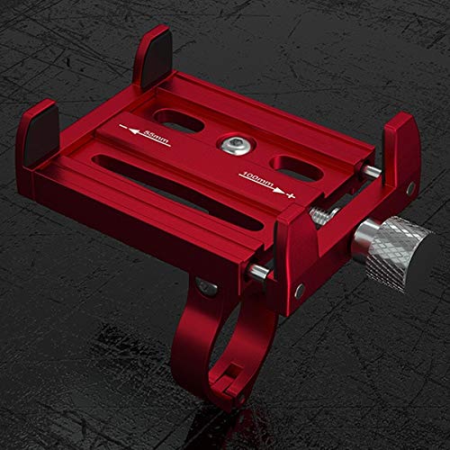 Ally Mobile KR01 Bisiklet Motorsiklet Gidon Telefon Tutucu,Metal Vidalı KIRMIZI