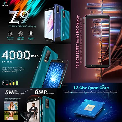 Image of IKALL Z9 Smartphone with 6 Inch Display Android 10(3GB RAM, 32GB Internal Memory) (Green)