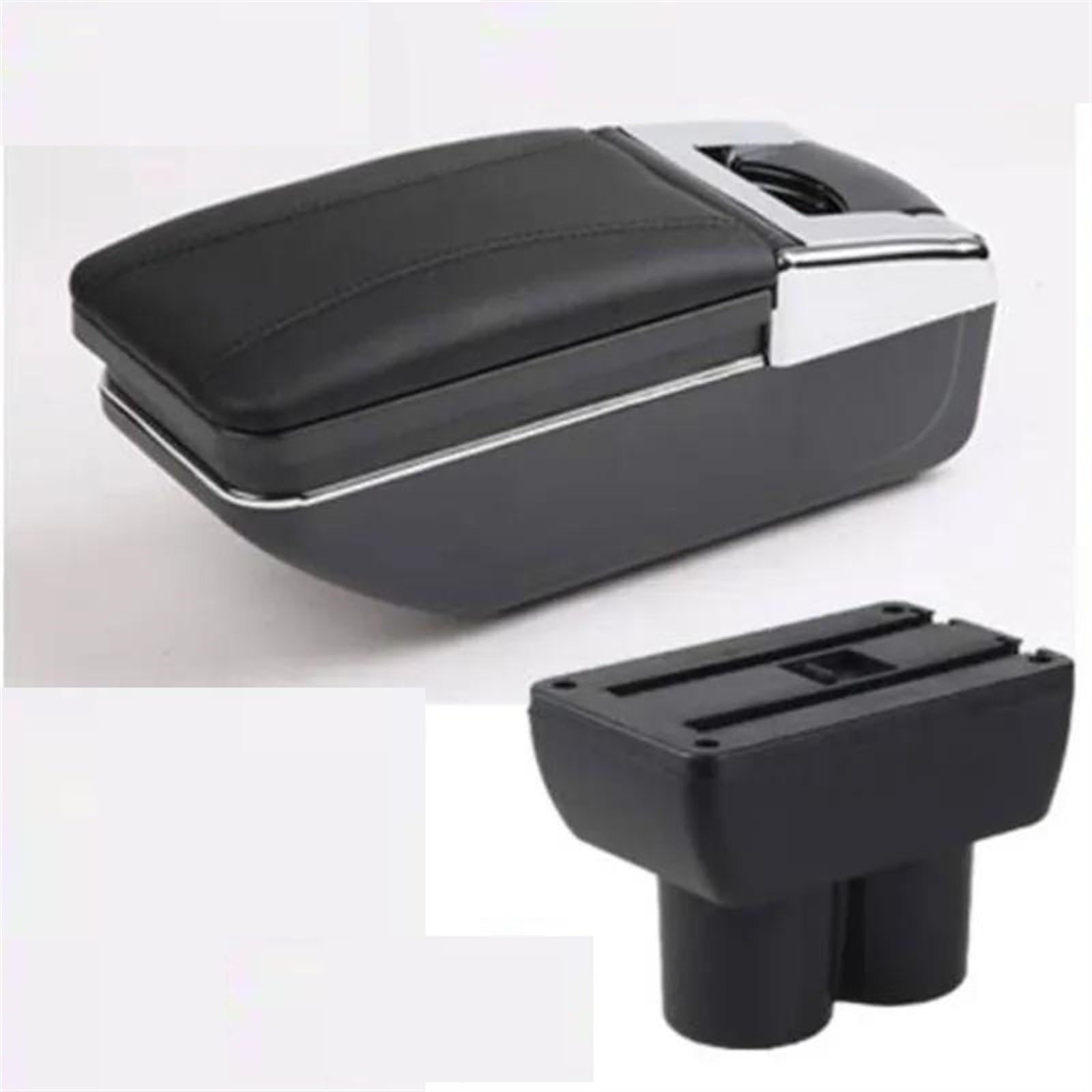 NOHEEU Car Armrest Box 1998-2018 Interior Retrofit Parts Arm Storage Accessorie For Jimny JB23 JB43(A2 black line NO USB)