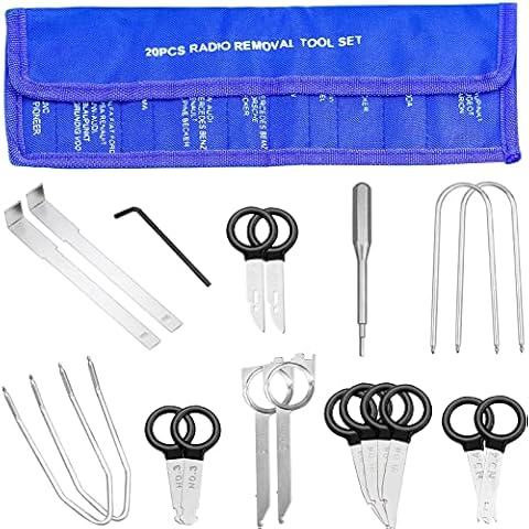 ALFFREUDE 20Pcs Herramientas Extraccion Radio Coche Cover