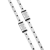 [2 Pack] MGN9 600mm Linear Sliding Rail Guide with 2pcs MGN9H Linear Bearing Sliding Carriage Block for 3D Printer and CNC Machine