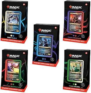 Magic: The Gathering Starter Commander Deck Bundle – Includes all 5 Decks