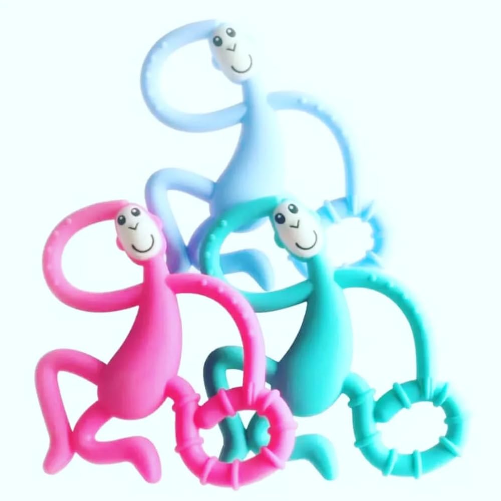 Monkey Teether Blue