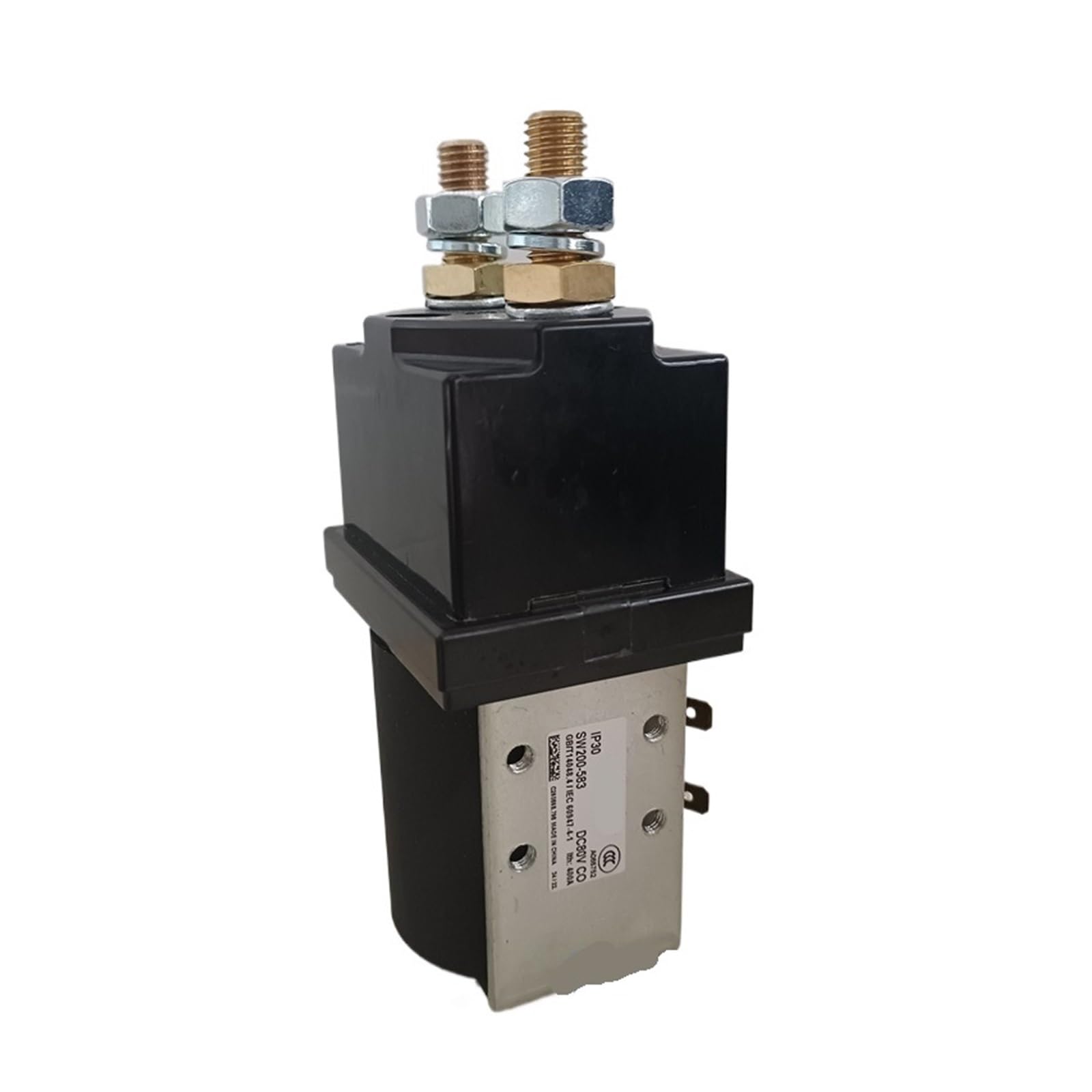YMUGUEGH Contactor 80V 400A SW200 SW200-583 SW200-802 80Volt 400Amp Solenoid Relay Switch(SW200-583 80V)