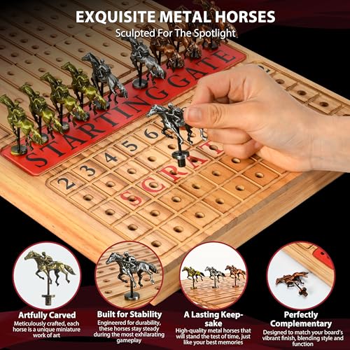 Juego de mesa Horse Racing Board Game miniatura 6