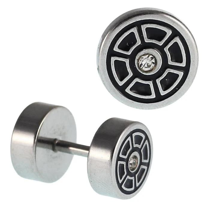 Earrings for Men and Boys Fashion Silver Studs | Silver Toned Crystal Studs | Stainless Steel stud Earrings | Birthday Gift for Men and Boys Anniversary Gift for Husband-image-37