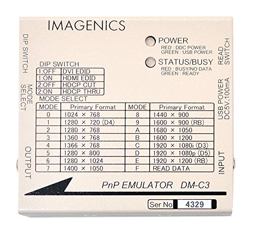 IMAGENICS DM-C3 プラグアンドプレイエミュレーター EDID 51CtTyavUIL.jpg