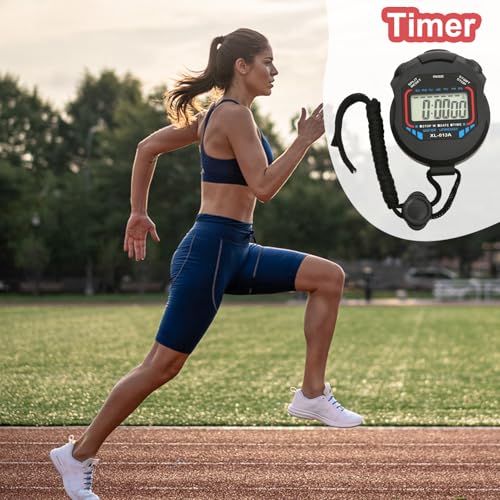 Chronomètre Sport - Stop Watch | Chronographe Minuteur | Chronomètre De Sport Portable Numérique | Chronomètre Portable Avec Compte À Rebours Pour L'école De Gym à La Maison – Image 3