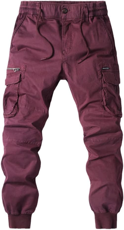 Men Cargo Jogging Pants Casual Cotton Full Length Military Streetwear Work Tactical Tracksuit Trousers