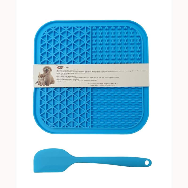 Photo 1 of **NON REFUNDABLE
BUNDLE ASSORTED iCartzone Large Lick Mat for Dogs and Cats | Dog Food Mat with Suction Cups | Dog Anxiety Relief | Dog Lick Mat Slow Feeder | Dog Licking mat | Food Lick mat for Cats | Dog Calming Pet Feeder (2)