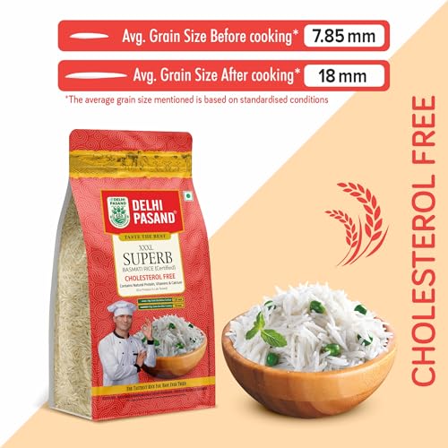 Image of Superb 1 Kg | India's First Cholesterol-Free Basmati Rice Brand | Redefining Healthy Eating | Rich in Aroma & Flavor