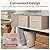StorageWorks Storage Baskets for Shelves, Closet Organization and Storage Bins, Fabric Organizer Baskets for Clothes, Light Brown, 3-Pack, Extra Large