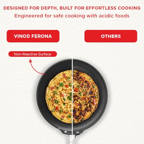 Image of Vinod Ferona Lightweight Cast Iron Roti Tawa - 26 cm | No Seasoning Required | Naturally Stick-Free | Steel Riveted Handle | Metal Spoon Safe | Gas Stove Compatible | No PTFE & PFOA | 2-Year Warranty