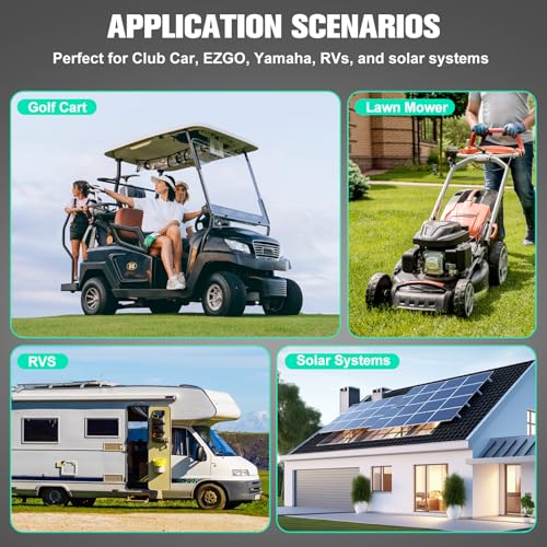 Image of OGRPHY 48V 150Ah Lithium Battery Golf Cart - LiFePO4 Conversion Kit with 200A BMS, APP & Touch Monitor, 18A Fast Charger | 70+ Mile Range | 4000+ Cycles | Fits Club Car, EZGO, Yamaha