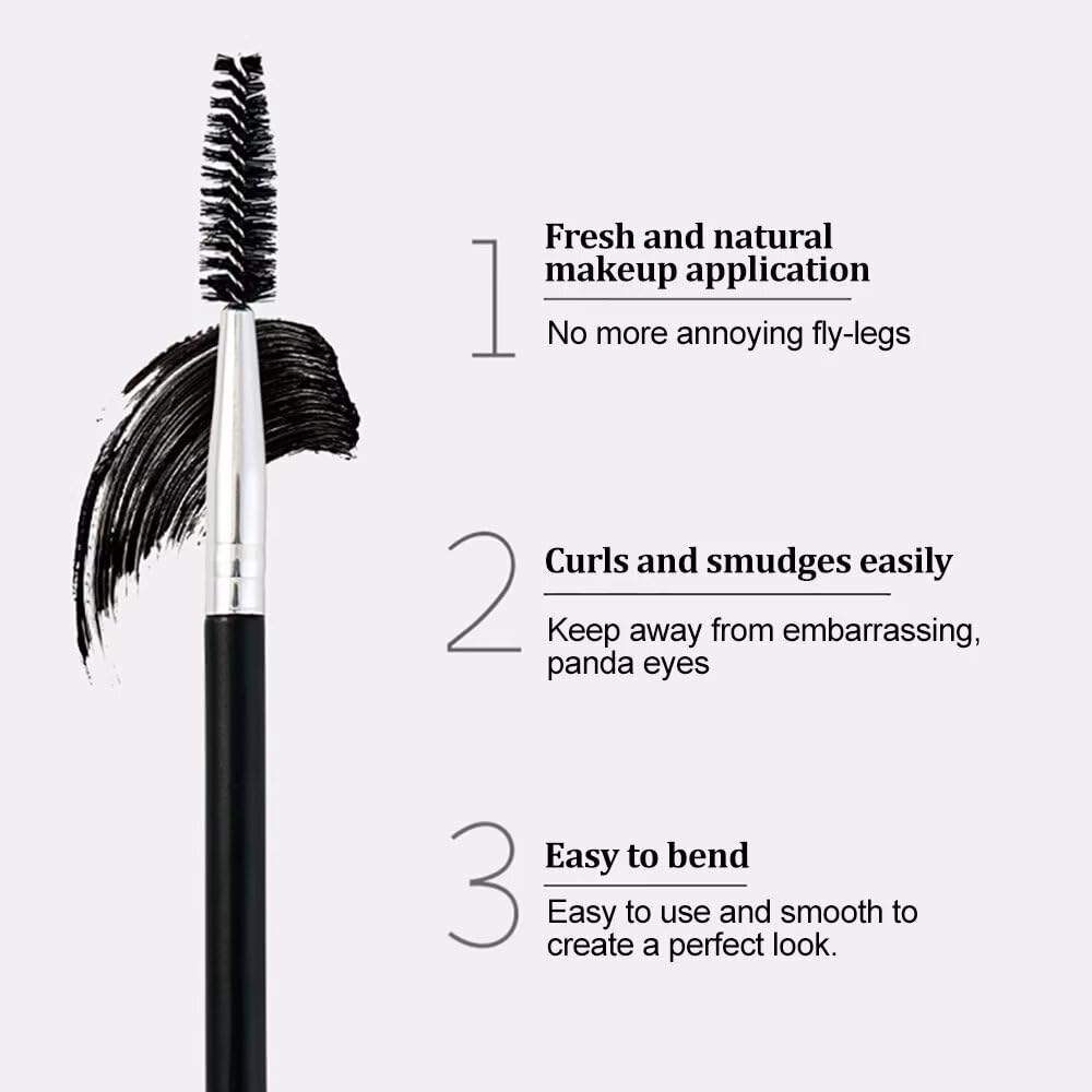 Lot de 4 brosses à cils, peigne à cils, brosse portable, pour extension de cils et levage des sourcils, réutilisable