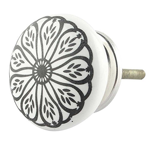 Image of Indian-Shelf Ceramic Handcrafted Dresser Knobs for Drawer Cabinet-50 Pieces