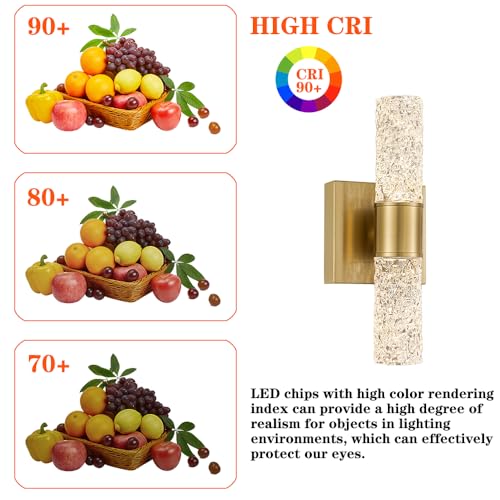 Ditoon Crystal Led Wall Sconces Set Of Two thumb #2