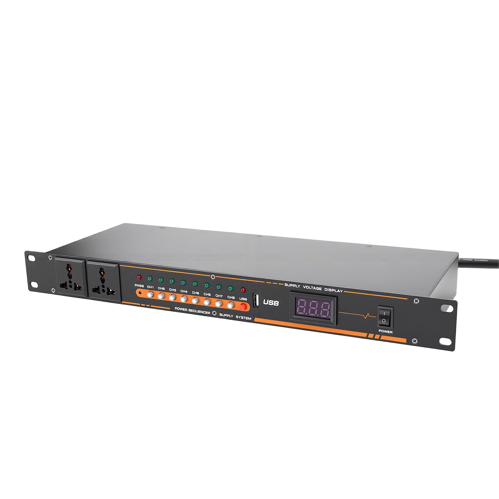 Kondycjoner Power Sequencer z 10 Gniazdami i Portem USB do Użytku w Studiu Kina Domowego (wtyczka UE)
