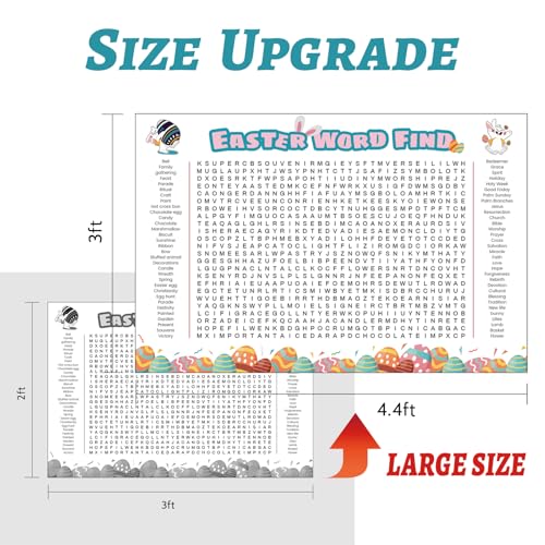 Giant Easter Word Search Poster Under $5 with Code JB3T3CAI