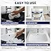 IRONABLE Tub and Tile Paint Refinishing Kit, 17oz Bathtub Refinishing Kit with Tools, DIY Tub Paint White for Bathtub, Shower, Kitchen Countertop, Porcelain, Easy to Cover & Low Odor, 25-30sq.ft