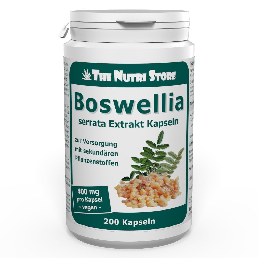 Boswellia serrata Weihrauch 400 mg Extrakt vegan Kapseln 200 Stk.