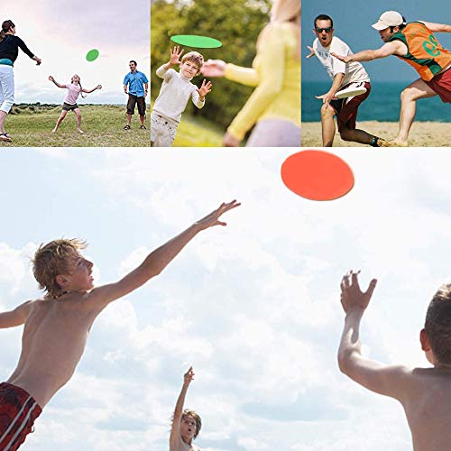 Originalidad Frisbee Kids Flying Disc Toy - Silicone Flying Disc Toy for School Sports Party Favors Outdoor Game Colorful 6 Pack Bulk Set - Thumbnail 4
