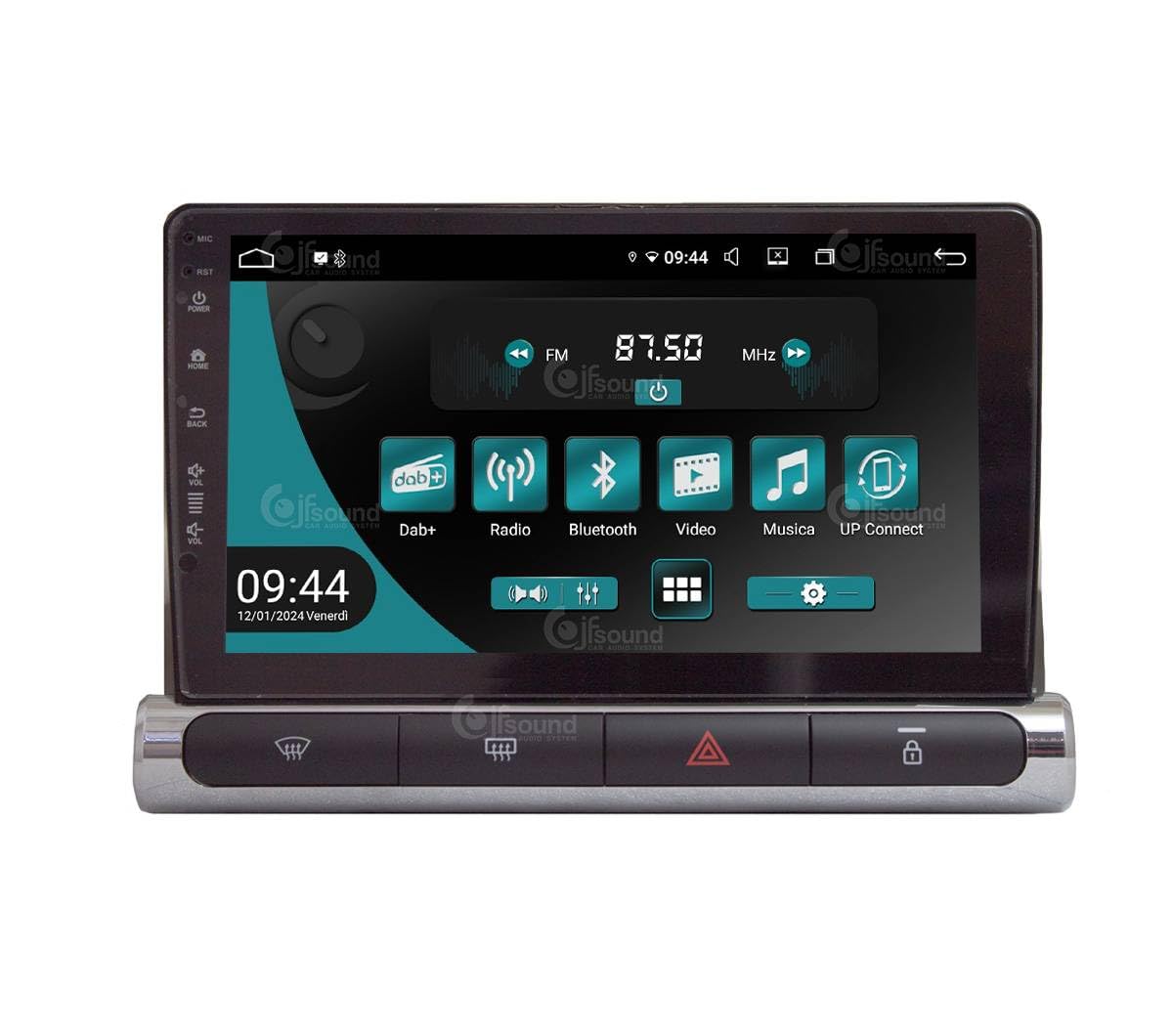 JF Sound - Autoradio Custom Fit UP - Per Citroën C3 (2016-2023) - 9" Touchscreen - CarPlay/Android Auto via Cavo - DAB+ - Octa-Core - 2GB RAM - 16GB ROM - Navigatore GPS - Bluetooth Integrato