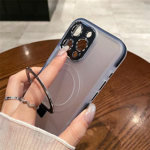 Étui magnétique iPhone 15 Pro Max violet en finition mate premium