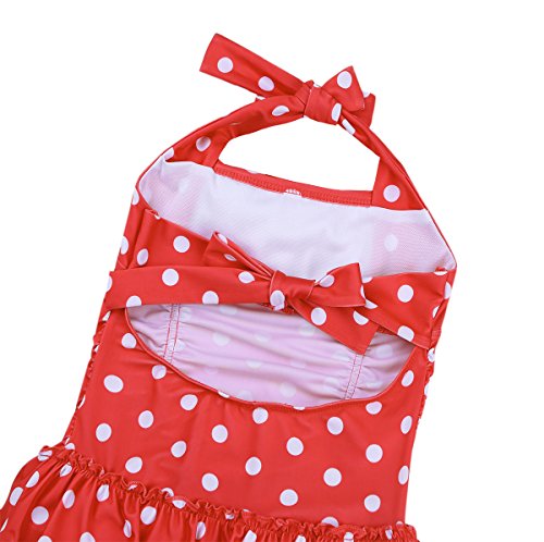 RIU Peach polka dots swimwear タグ付き新品未使用 easyforever Kids Girls One Piece Adjustable Straps Tie Back