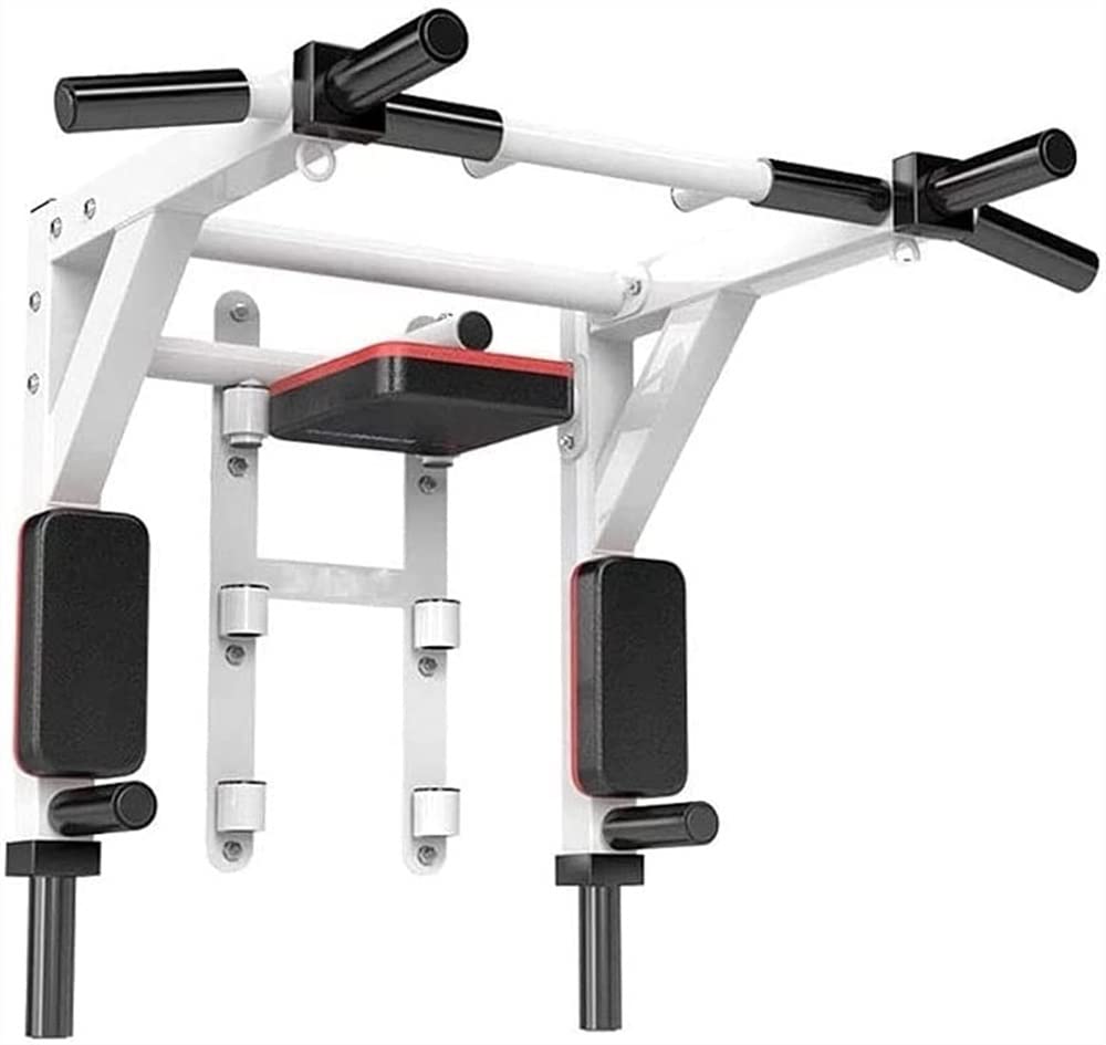 Pull Up Bar Multifunctional Wall Mounted Pull Up Bar Chin Up Bar 3-Level Height Adjustable Home Gym Strength